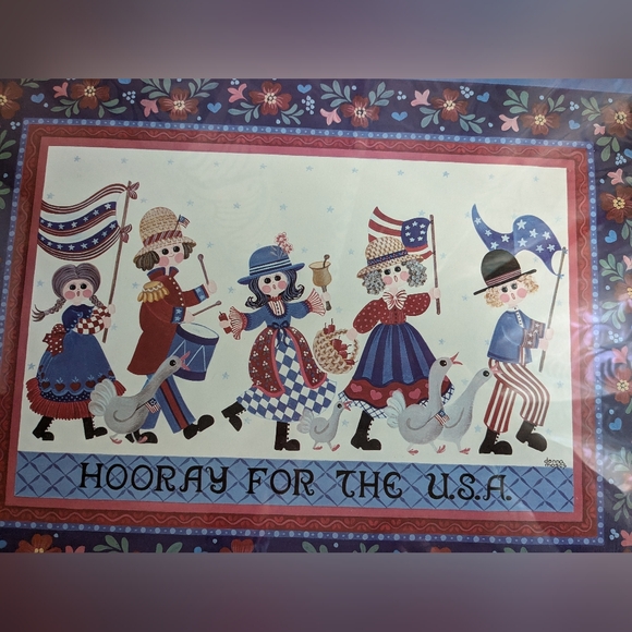 Americana Folk Art Parade Numbered 190/750 & Signed by Donna Moses - Picture 3 of 6